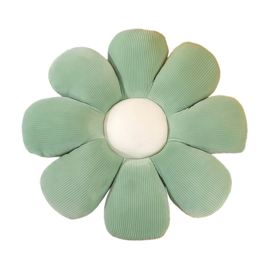 Cute Daisy Pillow Cushion Flower Floor Pillow Seating Cushion Flower Floor Plush Pillow Seating Cushion Bedroom-Green