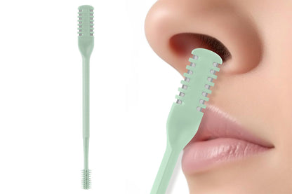 Nose Hair Trimmer for Men Women Double Sided Nose Hair Knife with Nose Picker