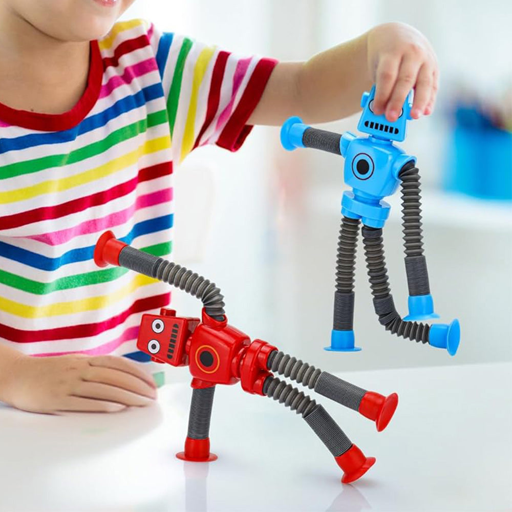 4Pcs Suction Cup Pop Tubes Stretchy Sensory Fidget Toys for Kids Style 1