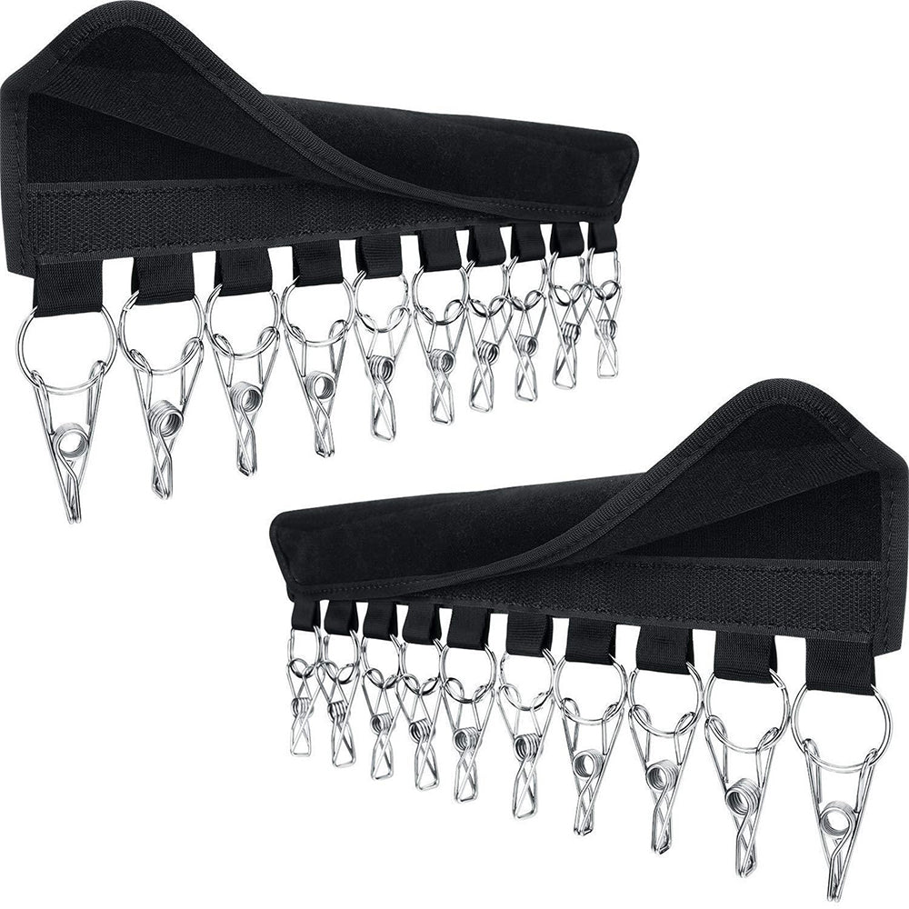 10 Clips Portable Baseball Cap Hanger for Closet Door Wall Hat Organizer