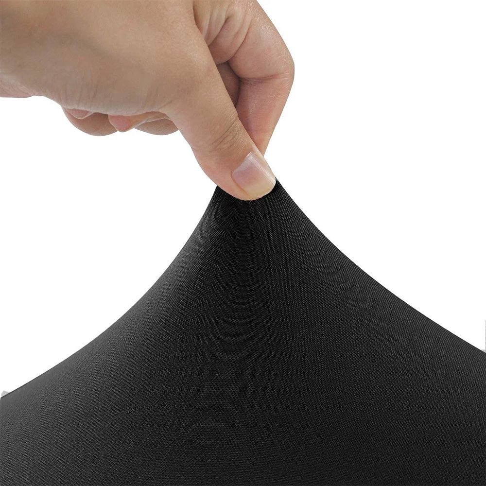 Rectangular Spandex Stretch Tablecloth for Wedding Party Black