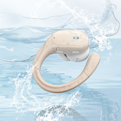 Wireless Earbuds Bluetooth Headphones IPX5 Waterproof Earphones for Workout Running-Beige