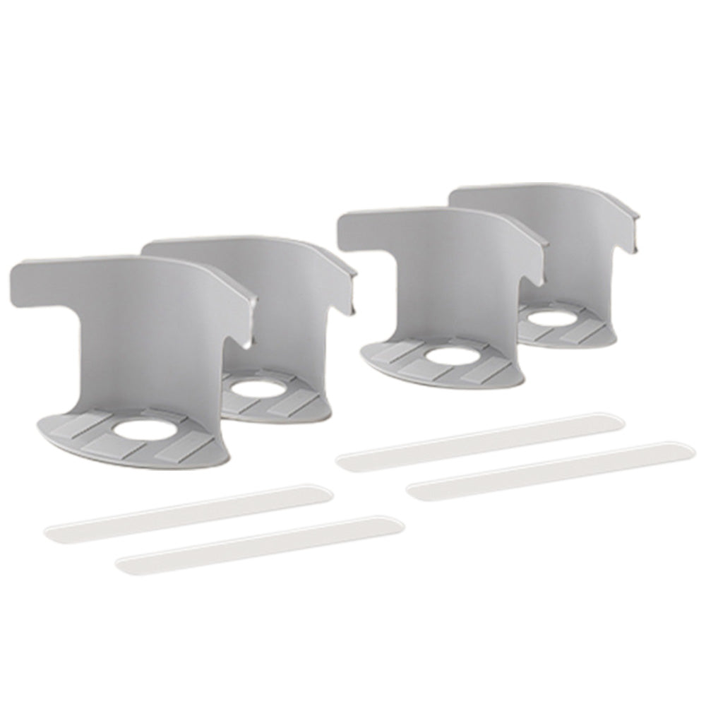 4Pcs Bed Sheet Holder Quilt Fixing Tool with 4 Retaining Strips Fits Most Mattress Grey