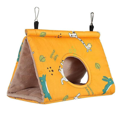 Bird Sleep Nest Cage Hut Pet Hammock Hang Cave Bed for Parrot Budgie Cockatiel