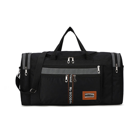 Mens Sports Travel Duffel Bag Large Capacity Gym Bags Luggage Bag Black