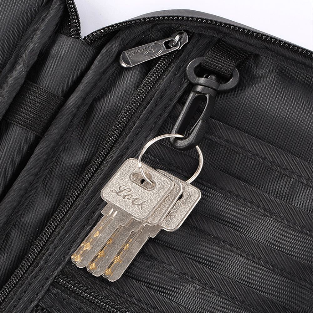 Passport Holder RFID Block Passport Wallet Water Resistance Travel Document Organizer for Credit Cards-Black
