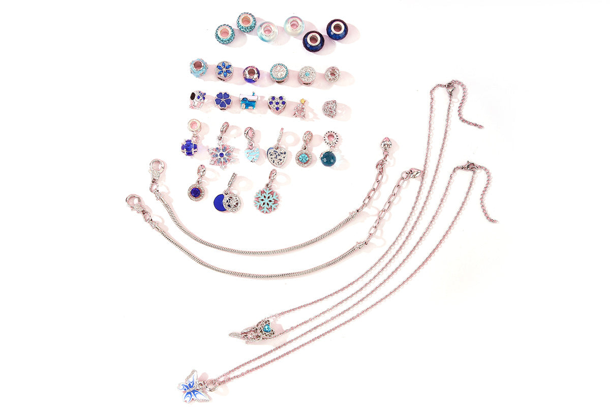 Advent Calendar Charm Bracelets 2025 for Girls DIY Bracelets Jewelry Making Kit