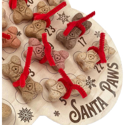 Christmas Dog Bone Shaped Advent Calendar 25 Days Xmas Countdown Calendar Hanging Pendant