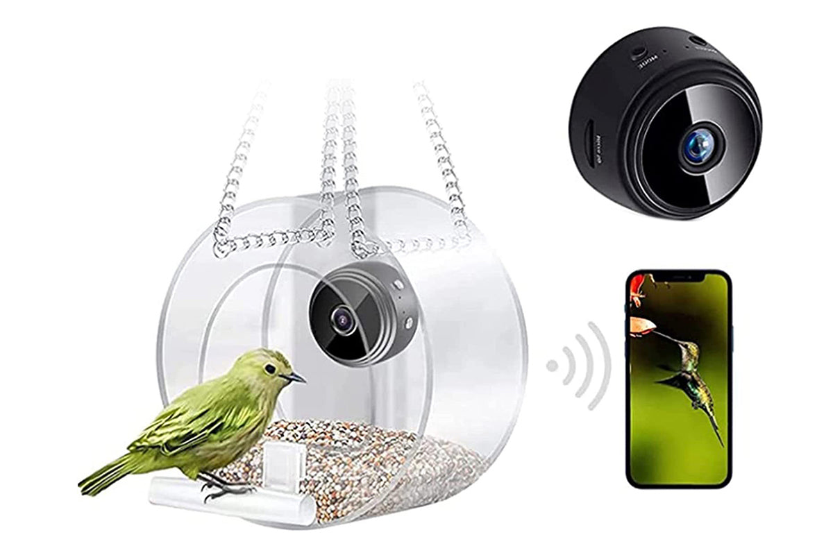1080P WiFi Smart Bird Feeder with Camera for Closeup Shots
