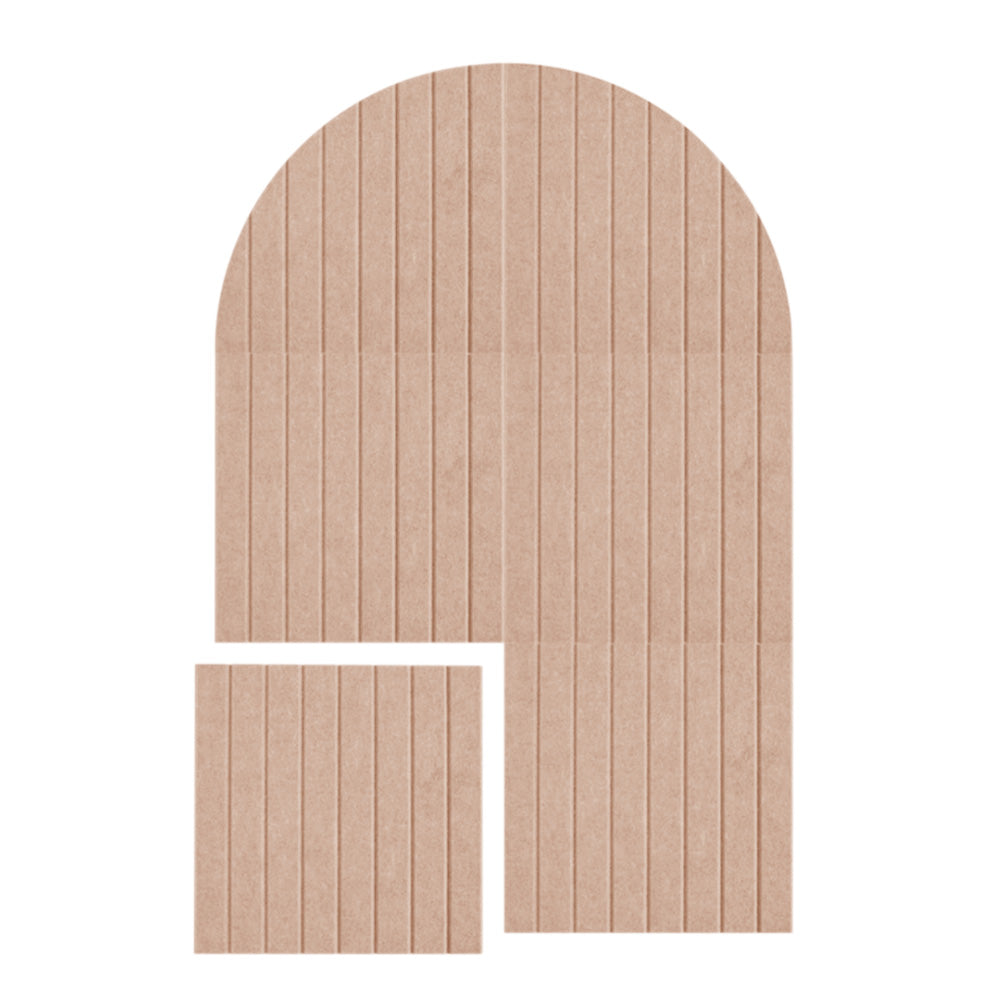 Large Arched Felt Bulletin Board with 30 Push Pins - Pink