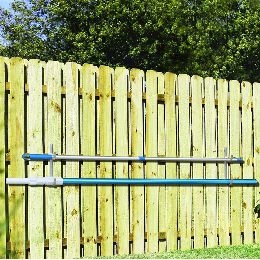 2Pcs Set Aluminum Pool Hanger Hook for Pool Pole Hose Brush Garden Tool