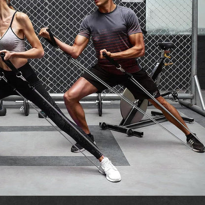 11Pcs Set Versatile Resistance Bands Exercise Fitness Strap for Home Office Traveling Full-Body Workout