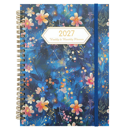 3 Pack 2027 Spiral Planner Monthly Weekly Portable Organizer Notebook