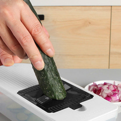 7-In-1 Vegetable Chopper Food Chopper with Container Kitchen Slicer Fruit Cutter