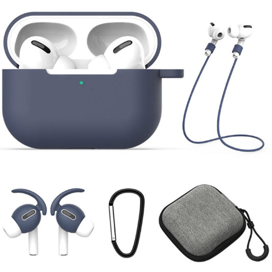 For Apple AirPods Case Cover Kit AirPod Earphone Protector Cover with Replacement Ear Tips Blue