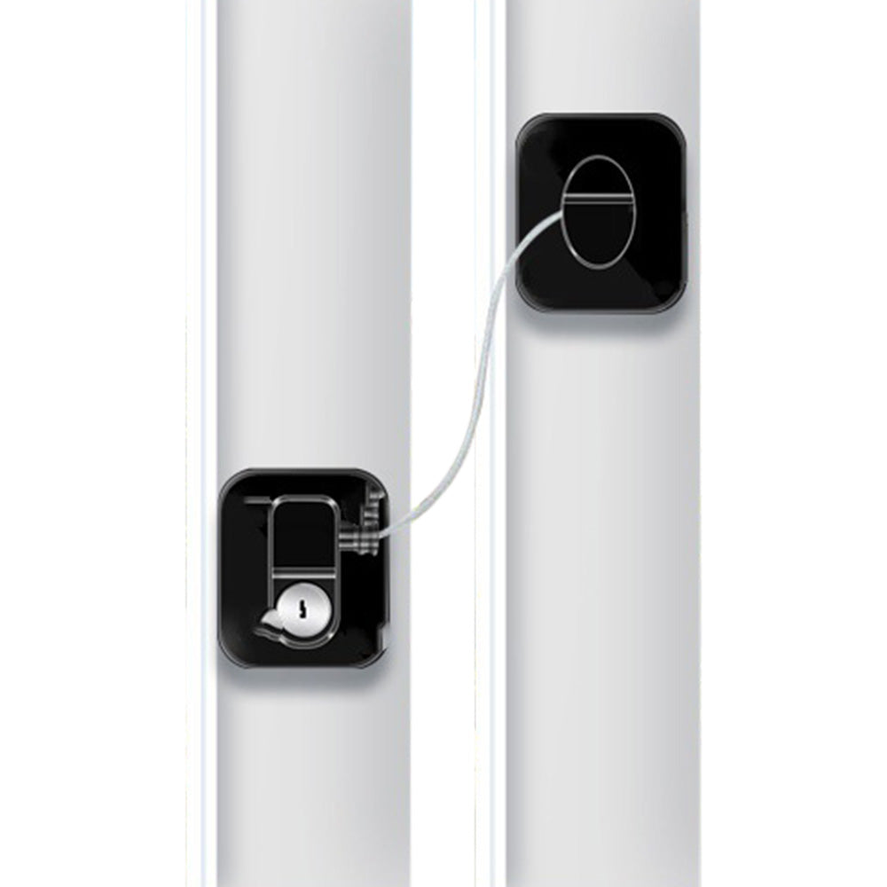 2 Pack Fridge Lock with Keys-Black