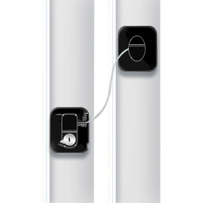 2 Pack Fridge Lock with Keys-Black