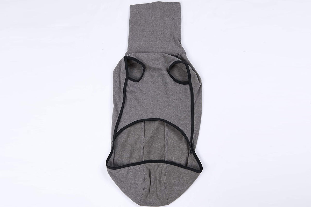 Dog Jumper Fleece Vest Sweater Stretch Sweatshirt - Grey