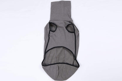 Dog Jumper Fleece Vest Sweater Stretch Sweatshirt - Grey