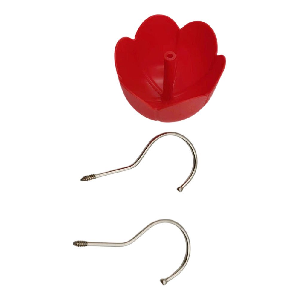 Anti-Ant Moat for Hummingbird Hanging Feeders Ant Guard S Hook Hanger for Outdoor Yard Red