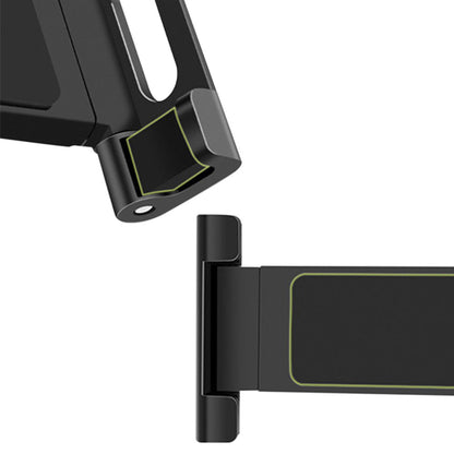 Universal Car Headrest Tablet Holder Rotating Mount for Phones Tablets  Black