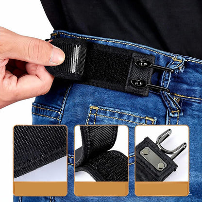 2Pcs Buckleless Elastic Belt
