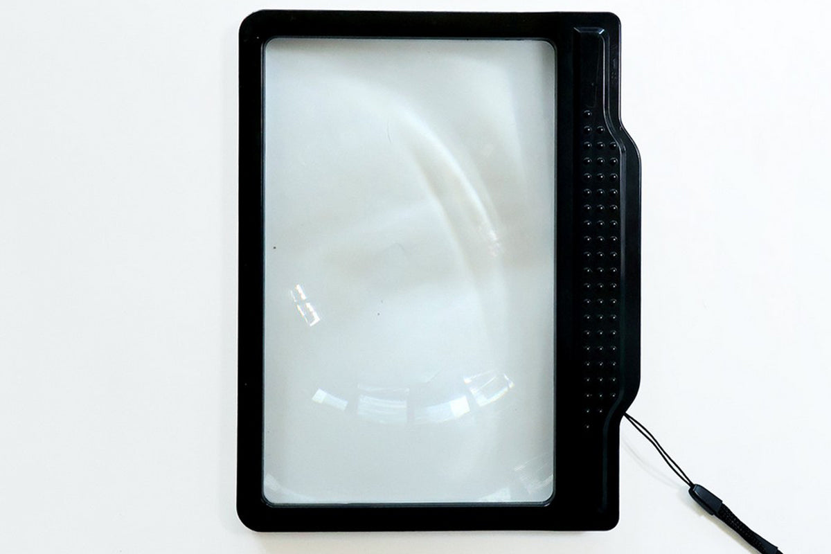4X Full Page Magnifying Glass LED Page Magnifier for Reading Small Prints Low Vision