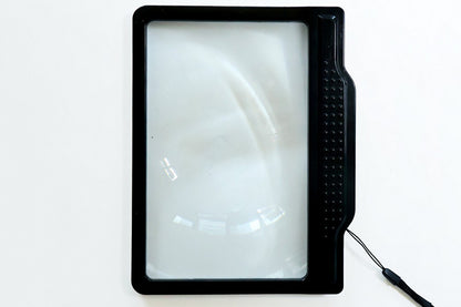 4X Full Page Magnifying Glass LED Page Magnifier for Reading Small Prints Low Vision