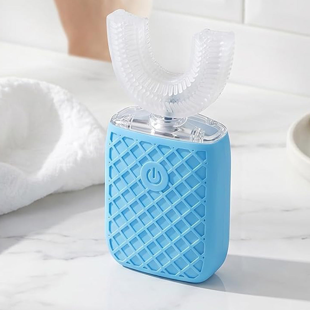 U Shaped Electric Toothbrush-Blue