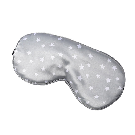 Silk Travel Sleeping Mask Pure Mulberry with Adjustable Strap Silk Eyepatch Mask -Grey