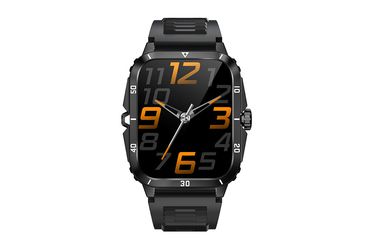 Waterproof Smartwatch for Men Android iOS Phones Smart Watch Fitness Tracker 1.96 Inch Blood Pressure Heart Rate Sport Pedometer Sleep Digital Step Activity Monitor-Black Silver