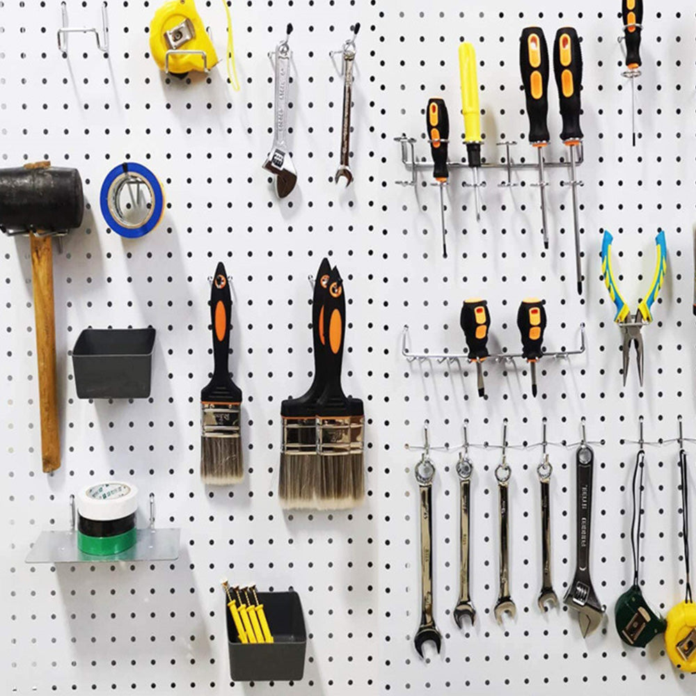 140Pcs Pegboard Hook Set with Brackets Bins Trays Wall Organizer for Garage Workshop