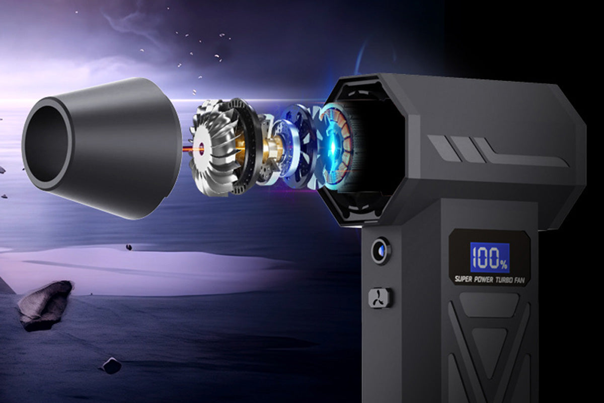 110000RPM Electric Compressed Air Duster Powerful Blower 4 Speed Adjustable