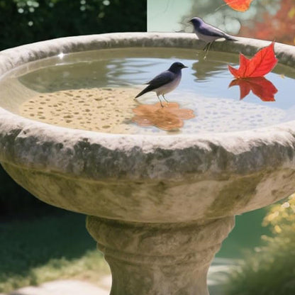 Copper Bird Bath Cleaning Disc -Flower Shape