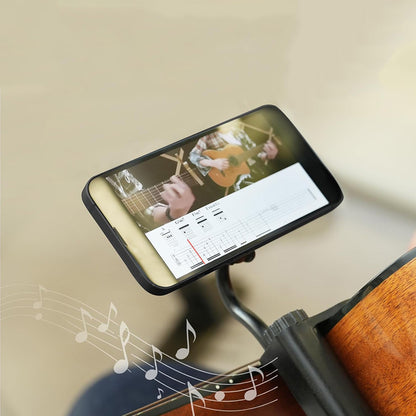 Magnetic Guitar Phone Holder No Drill Guitar Mobile Phone Bracket With Rotatable Arm