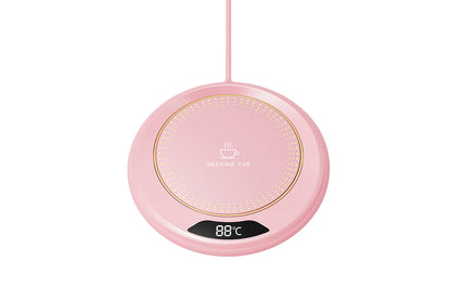 USB Electric Coffee Mug Warmer with 3 Temp Settings Pink