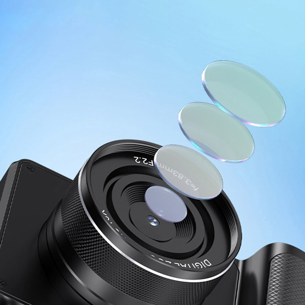 8K Digital Camera 18X Zoom Dual Lens Camera-Black
