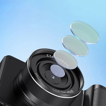 8K Digital Camera 18X Zoom Dual Lens Camera-Black