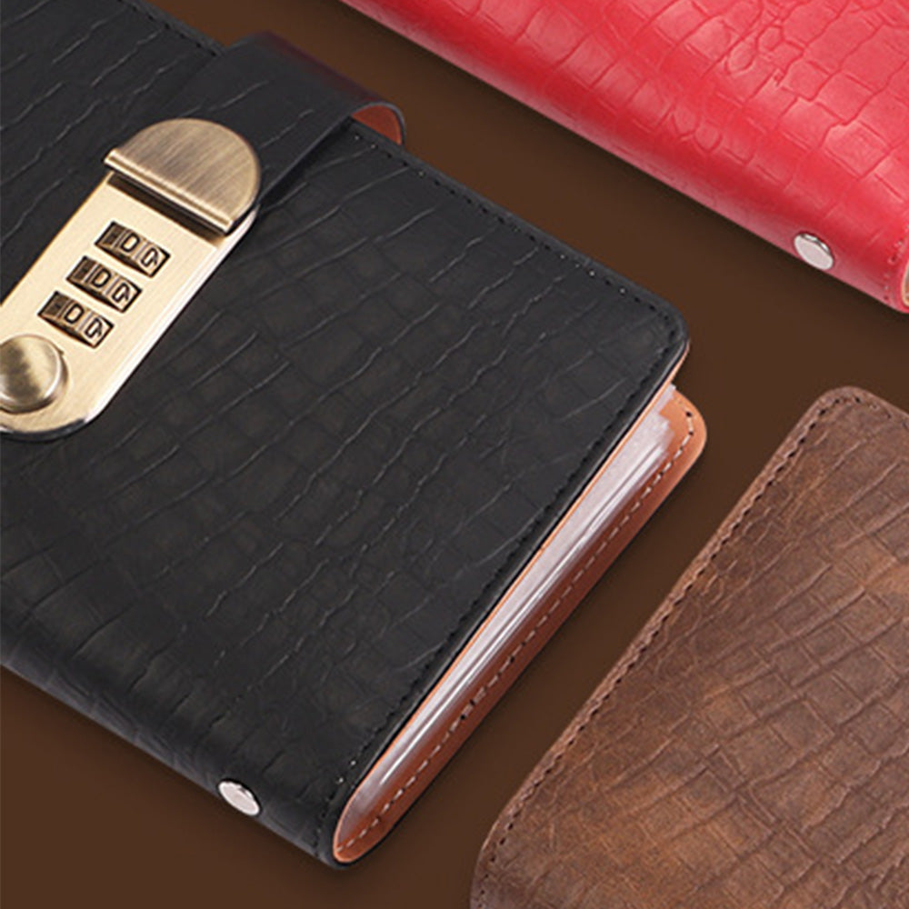 100 Envelope Savings Challenge Book with 3 Digit Combination Lock - Black