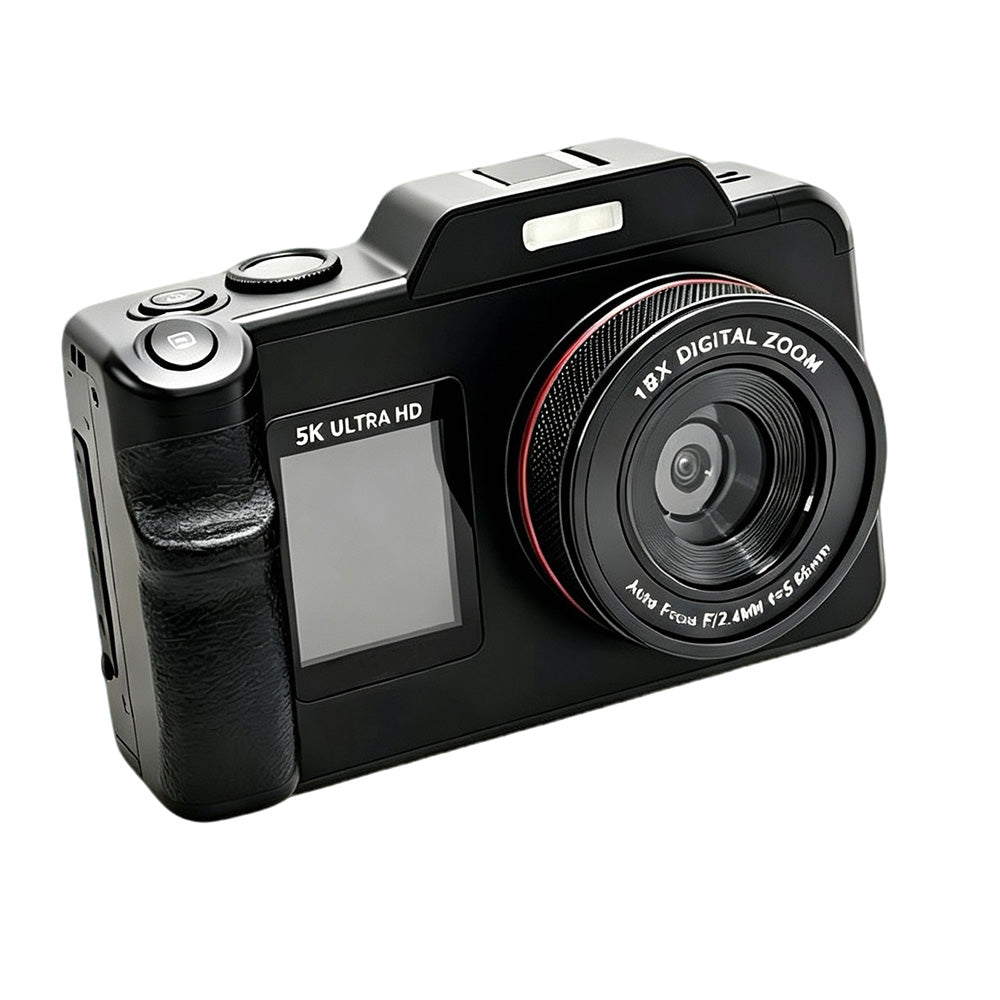 5K Dual Screen Digital Camera 18X Zoom Autofocus Video Camera