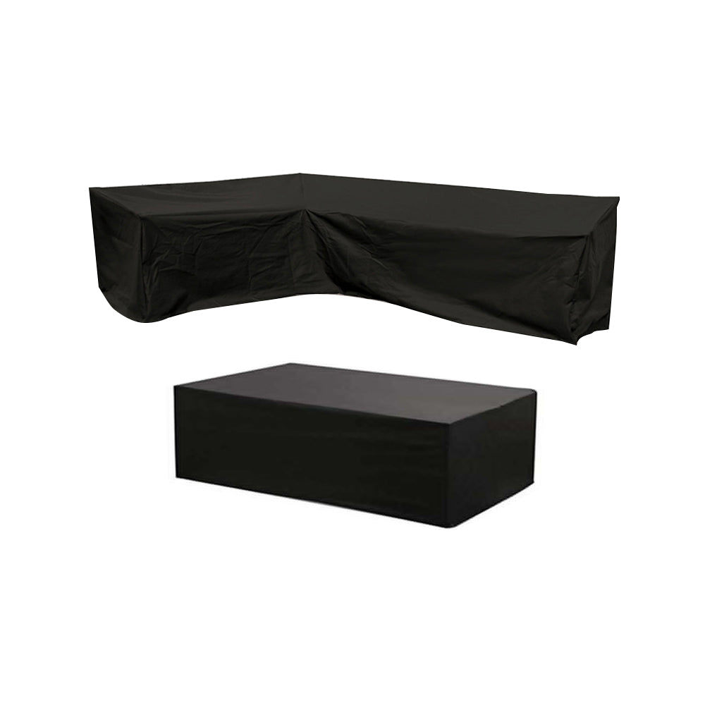 Outdoor Protector Cover Set for L Shape Corner Sofa Table Garden Rattan Sofa Cover Furniture Protector