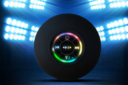 Bluetooth Shower Speaker with Suction Cup - Black
