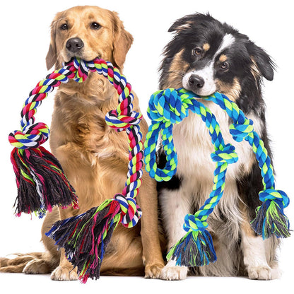 2Pcs Puppy Teething Rope Toys for Small Dogs Interactive Cotton Teething Ropes
