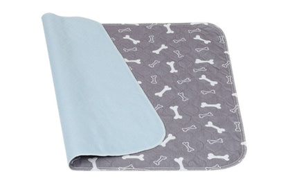 Washable Waterproof Reusable Dog Pee Pads Quick Absorbent Puppy Training Mat-Grey