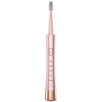Electric Toothbrush for Adults ¨C Sonic Toothbrush with 6 Brush Heads and Smart Timer Pink