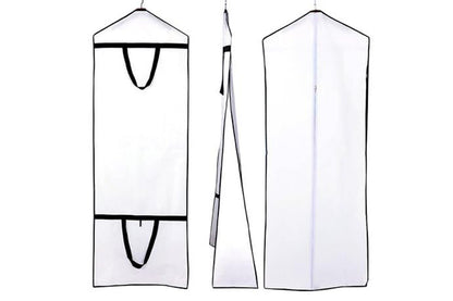 Portable Wedding Dress Garment Bag - White