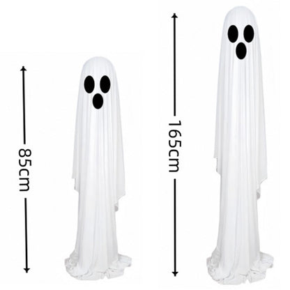 Light Up White Ghost Decoration Standing Ghosts for Halloween Outdoor Yard Patio Lawn Garden