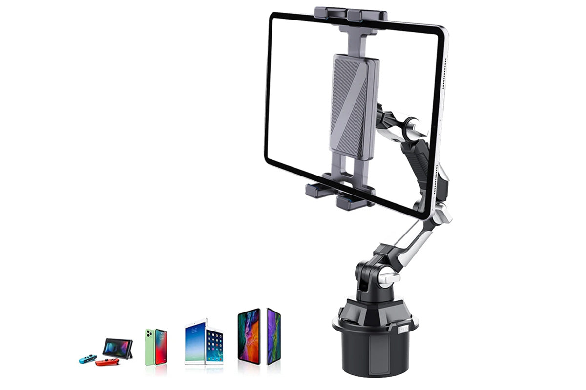 Adjustable Car Cup Holder Mount For Tablet And Phone In Vehicles