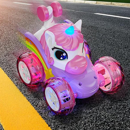 Remote Control 4WD RC Stunt Car 360-degree Rotating with Lights Christmas Gift Style 1