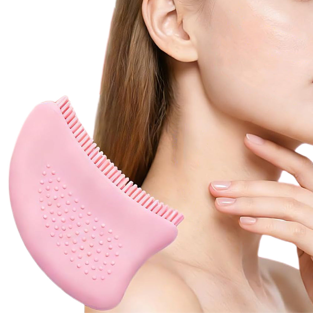 Silicone Lymphatic Contour Face Brush for Facial and Neck Massage
